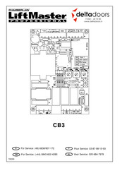 Chamberlain LiftMaster CB3 Handleiding