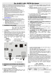 Oasis JA-80V Handleiding