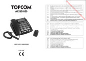 Topcom AXISS 830 Handleiding