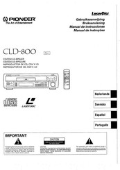 Pioneer CLD-800 PAL Gebruiksaanwijzing