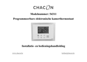 Chacon 54311 Installatie- En Bedieningshandleiding