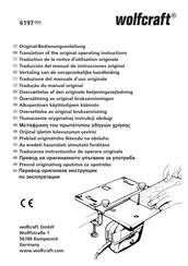 Wolfcraft 6197000 Vertaling Van De Originele Handleiding