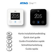 Atag One Zone Korte Installatiehandleiding