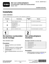 Toro Groundsmaster e3200 Installatie-Instructies