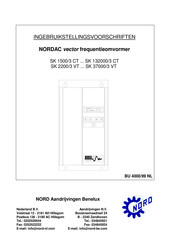 nord NORDAC SK 37000/3 VT Bedieningsvoorschriften