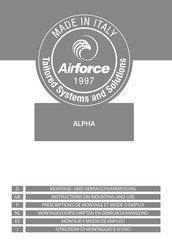 AIRFORCE Alpha 80 BK/X Montagevoorschrift En Gebruiksaanwijzing