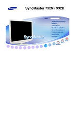 Samsung SyncMaster 732N Handleiding