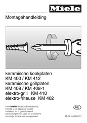 Miele KM 400 Montagehandleiding