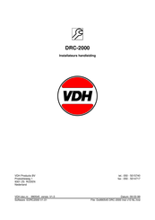 VDH DRC-2000 Installatiehandleiding