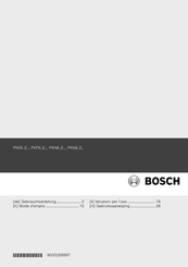 Bosch PKN6 E Series Gebruiksaanwijzing