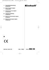 EINHELL 40.101.70 Originele Handleiding