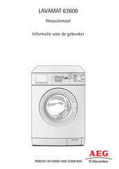 Electrolux AEG LAVAMAT 63600 Gebruikersinformatie