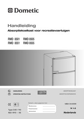 Dometic RMD8501 Handleiding