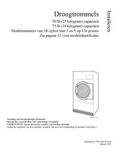 Alliance Laundry Systems 50 Series Installatiehandleiding