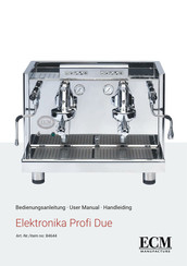 ECM Elektronika Profi Due Handleiding