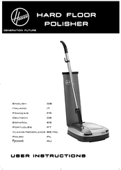 Hoover F38PQ Handleiding