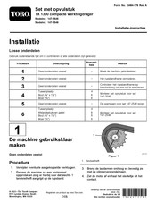 Toro TX 1300 Installatie-Instructies