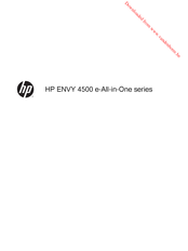 HP ENVY 4500 e-All-in-One Series Handleiding