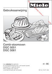 Miele DGC 5051 Gebruiksaanwijzing