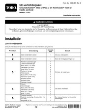 Toro 31573 Installatie-Instructies