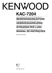 Kenwood KAC-7204 Gebruiksaanwijzing