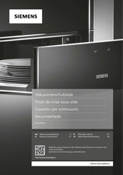 Siemens BV830EN 1 Series Gebruikershandleiding