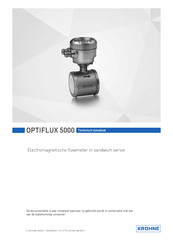 KROHNE OPTIFLUX 5000 Technische Handleiding