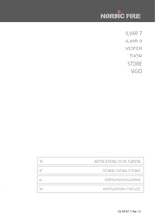 NORDIC FIRE ILVAR 9 Gebruiksaanwijzing