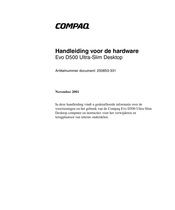 Compaq Evo D500 Ultra-Slim Hardware Installatiehandleiding