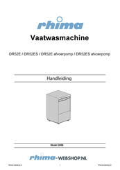 Rhima DR52ES afvoerpomp 2006 Handleiding