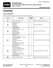 Toro Groundsmaster 4100 Series Installatie-Instructies