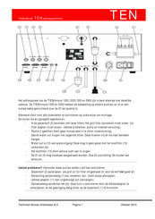 TEN INNOVA 1000 Onderhoudshandleiding