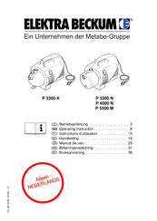 Metabo Elektra Beckum P 3300 K Handleiding