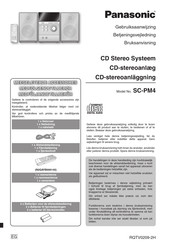 Panasonic SC-PM4 Gebruiksaanwijzing