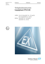 Endress+Hauser Liquiphant FTL51B Bedienings- En Veiligheidsinstructies