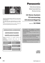 Panasonic SC-PM46 Gebruiksaanwijzing