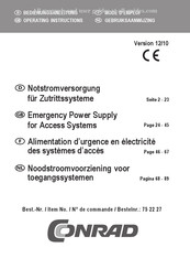 Conrad 75 22 27 Gebruiksaanwijzing