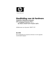 HP Compaq dc7600 Small Form Factor Series Handleiding