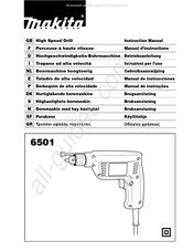 Makita 6501 Gebruiksaanwijzing