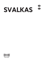 IKEA SVALKAS Handleiding