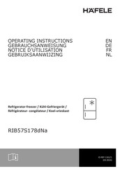 Hafele RIB57S178dNa Gebruiksaanwijzing