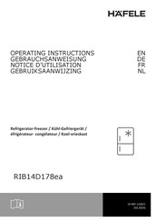 Hafele RIB14D178ea Gebruiksaanwijzing