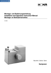 Homa Sanipower Series Montagehandleiding