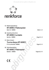 Renkforce MT-88WEC Gebruiksaanwijzing