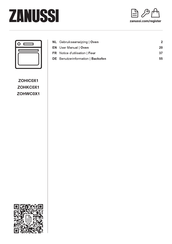 Zanussi ZOHKC0X1 Gebruiksaanwijzing