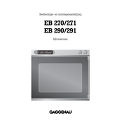 Gaggenau EB 271 Bedienings- En Montagehandleiding