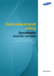 Samsung SyncMaster S23A750D Gebruikershandleiding