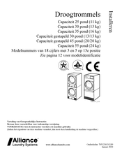 Alliance Laundry Systems 25 Series Installatiehandleiding