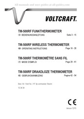 VOLTCRAFT 10 34 34 Gebruiksaanwijzing