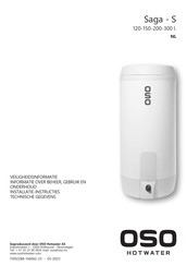 OSO HOTWATER Saga-S 150 Handleiding